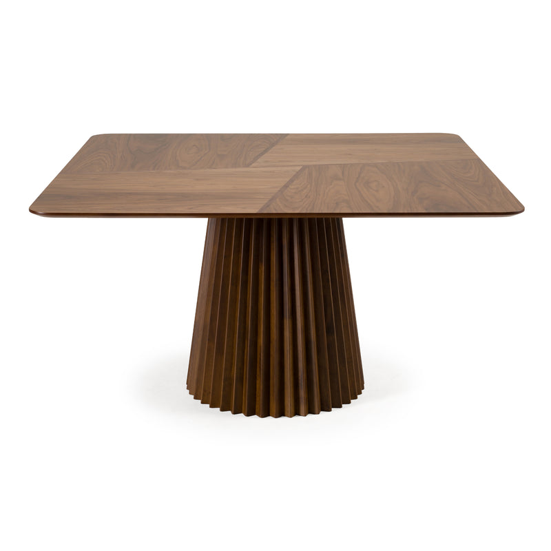 Platte - Mid-Century Modern Walnut Square Dining Table — view 2