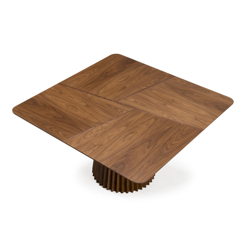 Platte - Mid-Century Modern Walnut Square Dining Table — view 3