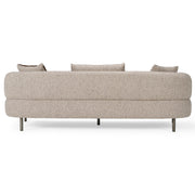 Plume - Modern Brown Fabric Sofa — view 4