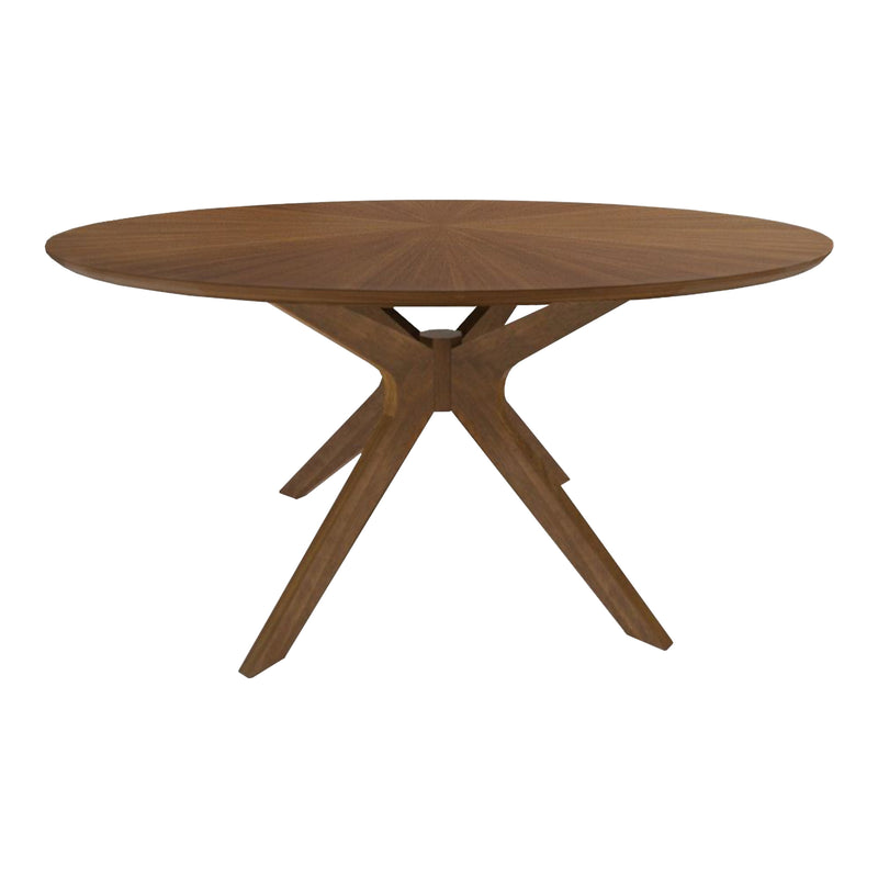 Prospect - Modern Round 59" Walnut Dining Table — view 5