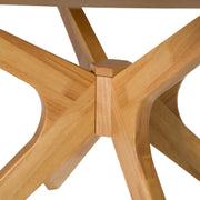 Prospect - Modern Round 59" Natural Oak Dining Table — view 3