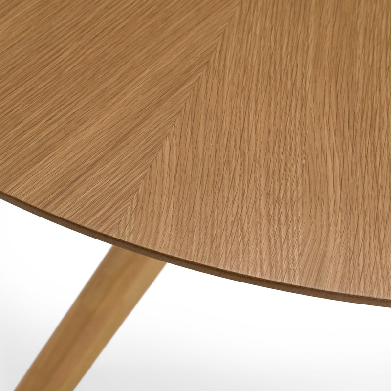 Prospect - Modern Round 47" Natural Oak Dining Table — view 3