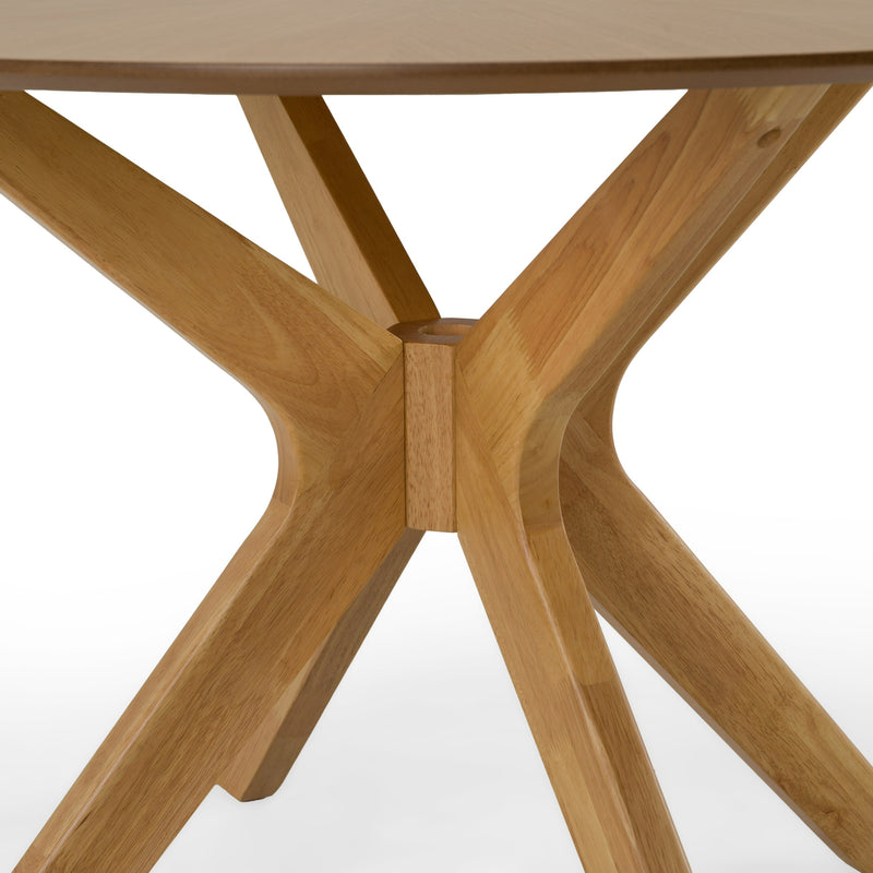 Prospect - Modern Round 47" Natural Oak Dining Table — view 4