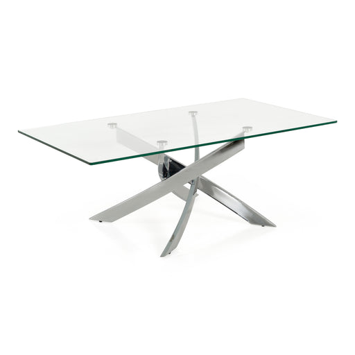 Pyrite Modern Glass Coffee Table — view 2