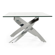Pyrite Modern Glass Coffee Table — view 3
