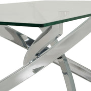 Pyrite Modern Glass Coffee Table — view 5