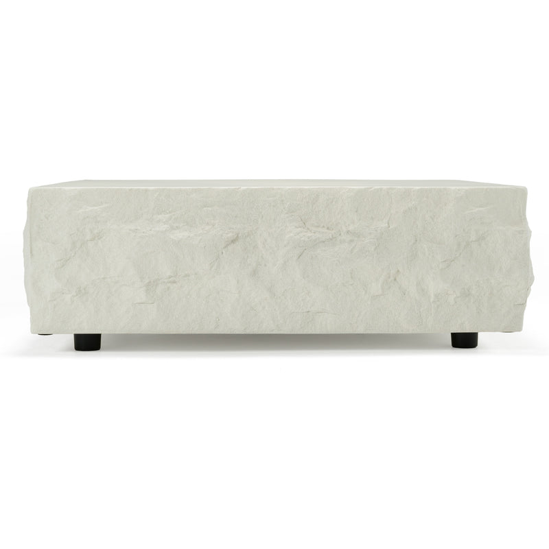 Quarry - Modern Off-White Square Coffee Table — view 2