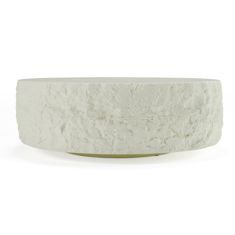 Quarry - Modern Off-White Round Coffee Table — view 2