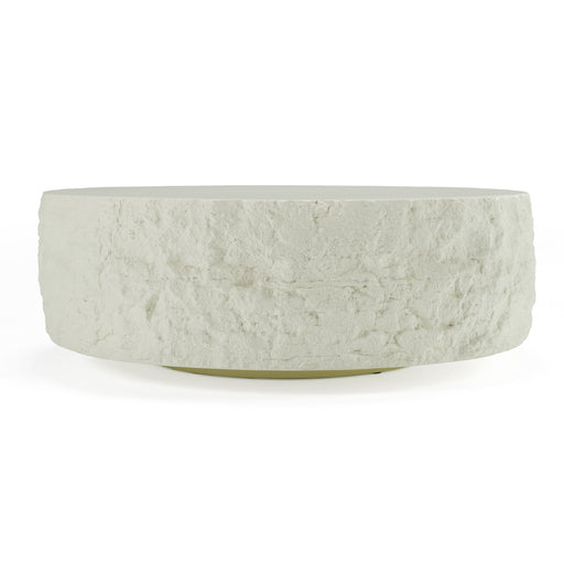 Quarry - Modern Off-White Round Coffee Table — view 2