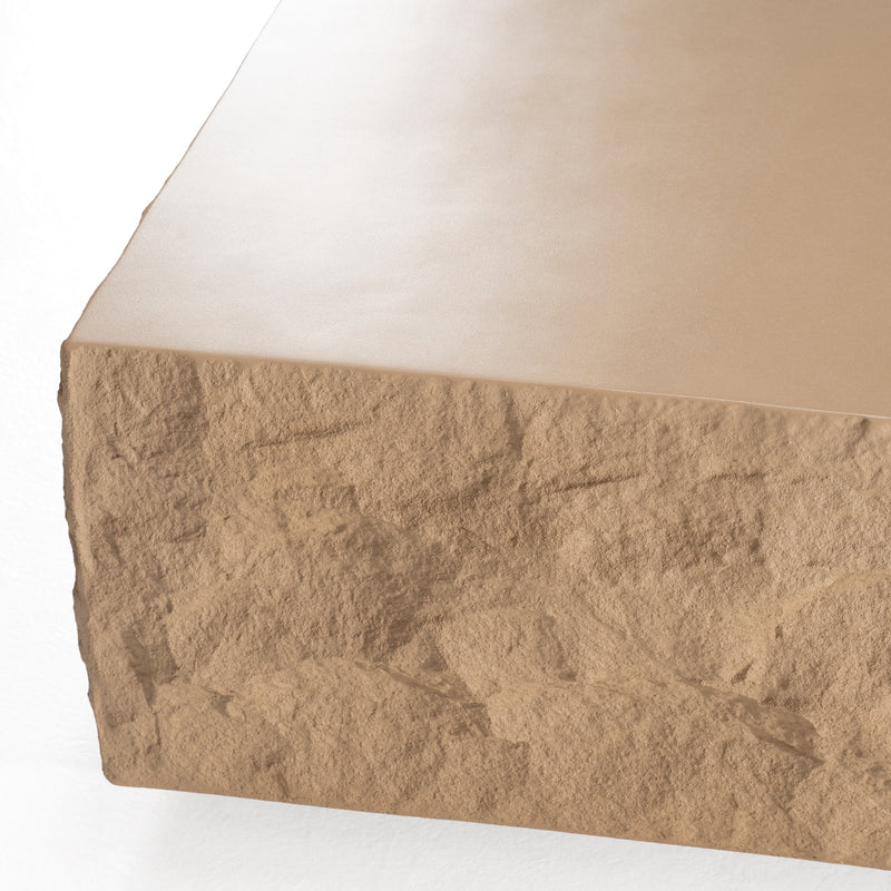 Quarry - Modern Beige Square Coffee Table — view 3