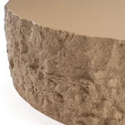 Quarry - Modern Beige Round Coffee Table — view 3