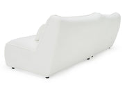 Racine - Modern White Fabric Modular Sectional Sofa — view 4