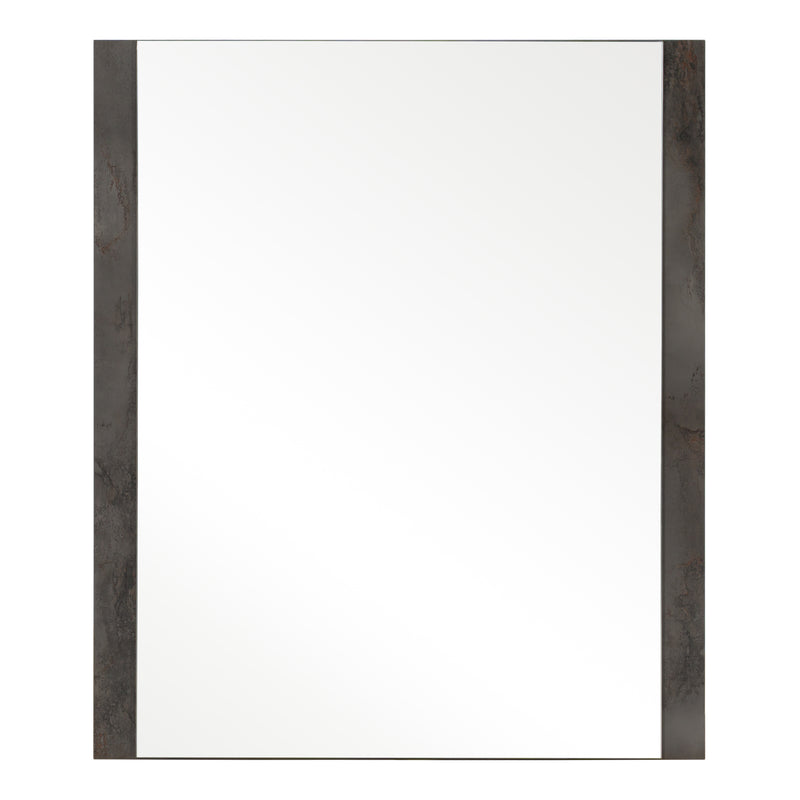 Rado Modern Walnut & Stucco Mirror