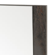 Rado Modern Walnut & Stucco Mirror — view 2