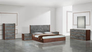 Rado Modern Walnut & Stucco Chest