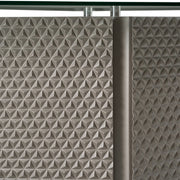 Raphael - Modern Glass + Silver Dining Table — view 4