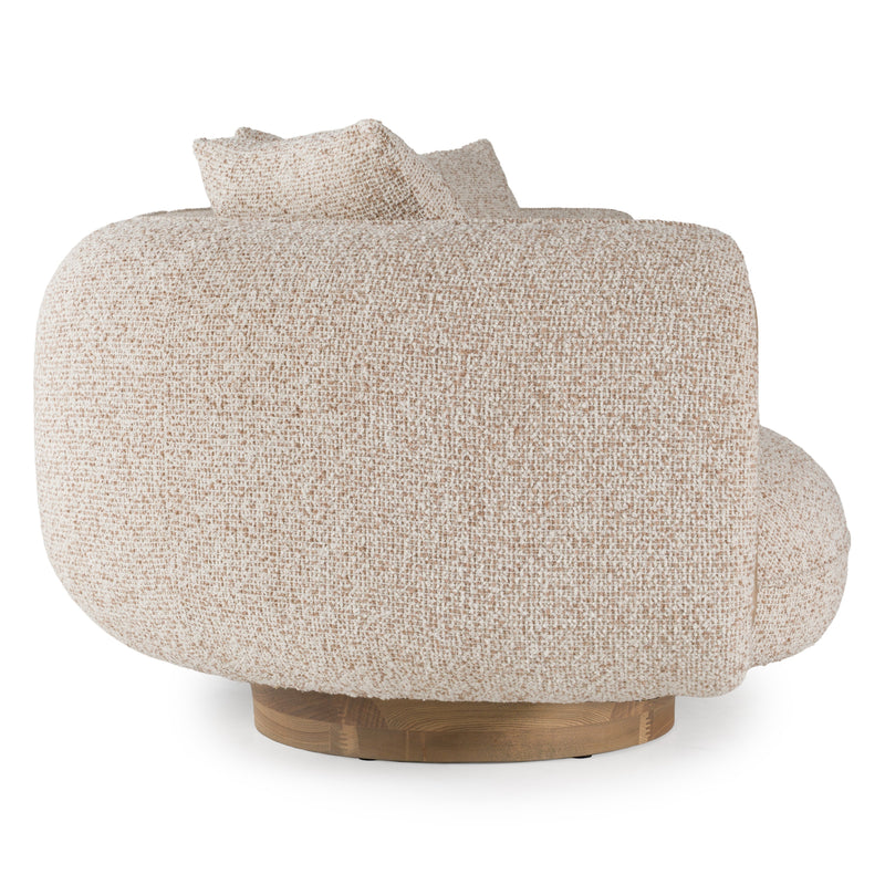 Raywood - Modern Multicolored Boucle Fabric + Ash Sofa — view 2