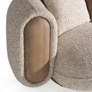 Raywood - Modern Multicolored Boucle Fabric + Ash Sofa — view 4