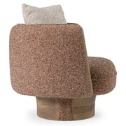 Raywood - Modern Multicolored Boucle Fabric + Ash Accent Chair — view 3