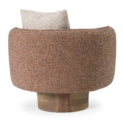 Raywood - Modern Multicolored Boucle Fabric + Ash Accent Chair — view 4