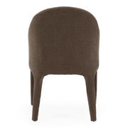 Reedy - Modern Brown Fabric Dining Chair — view 4