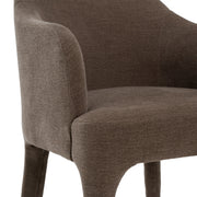 Reedy - Modern Brown Fabric Dining Chair — view 5