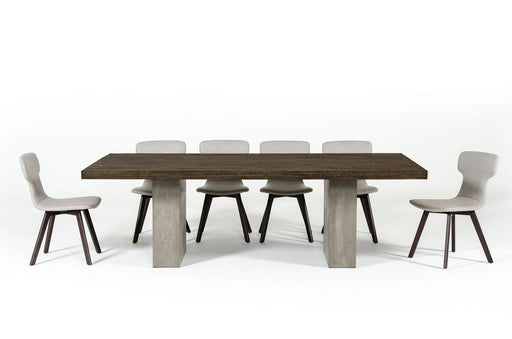 Renzo Modern Oak & Concrete 118" Dining Table