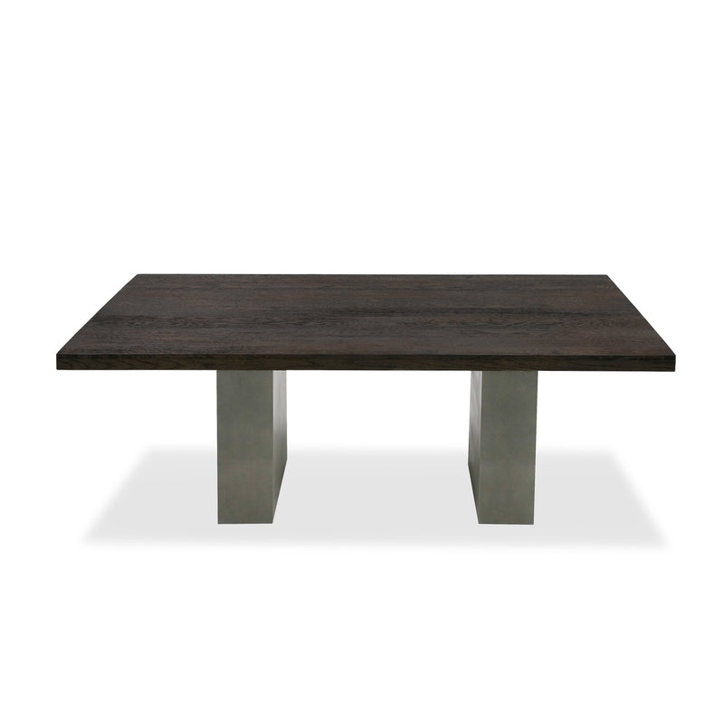 Renzo Modern Oak & Concrete 79" Dining Table — view 5