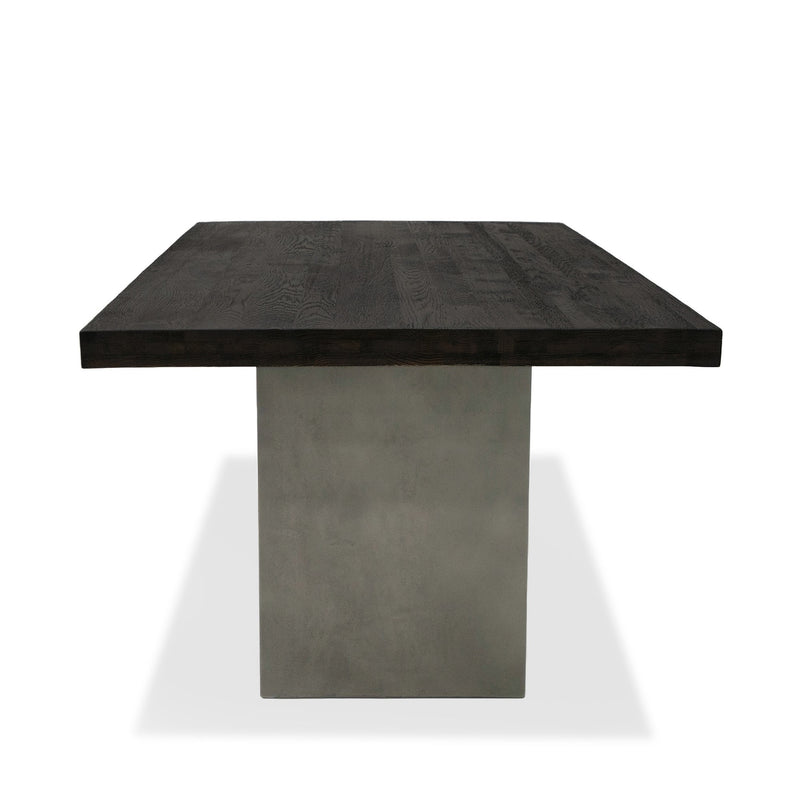 Renzo Modern Oak & Concrete 79" Dining Table — view 4