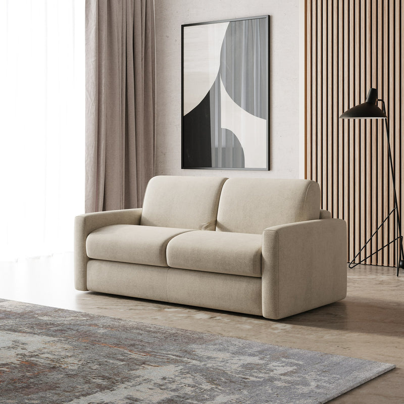Revers - Italian Modern Sand Fabric 55" Sofa bed — view 2