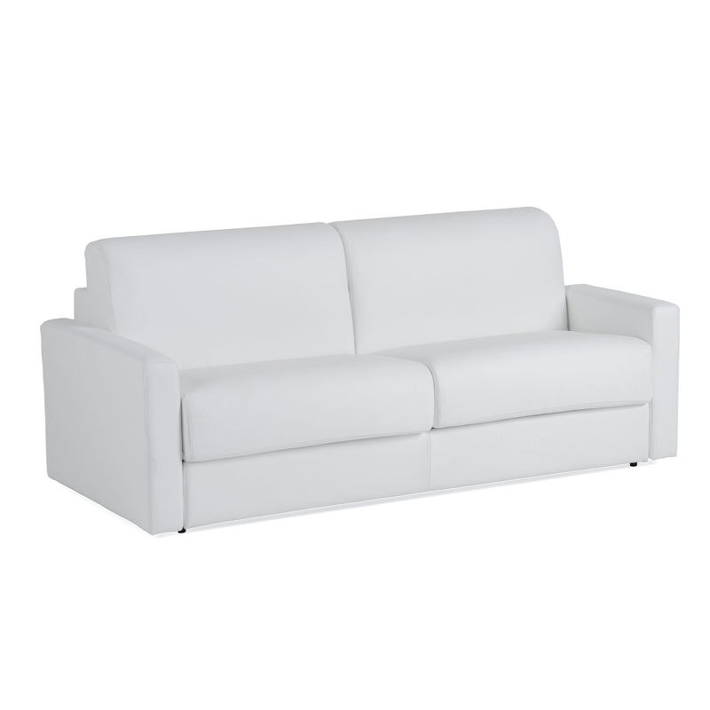 Revers - Italian Modern White Leather Queen Sofa bed — view 2