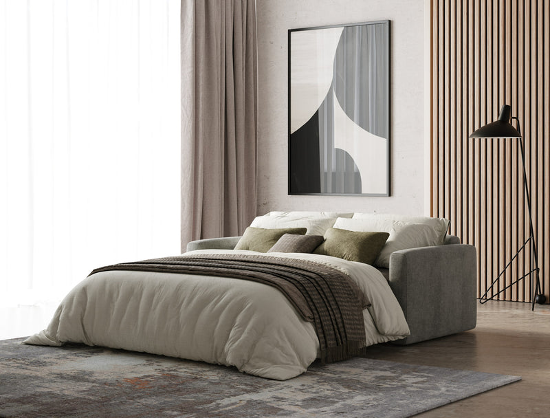 Revers - Italian Modern Grey Fabric 55" Sofa Bed — view 4