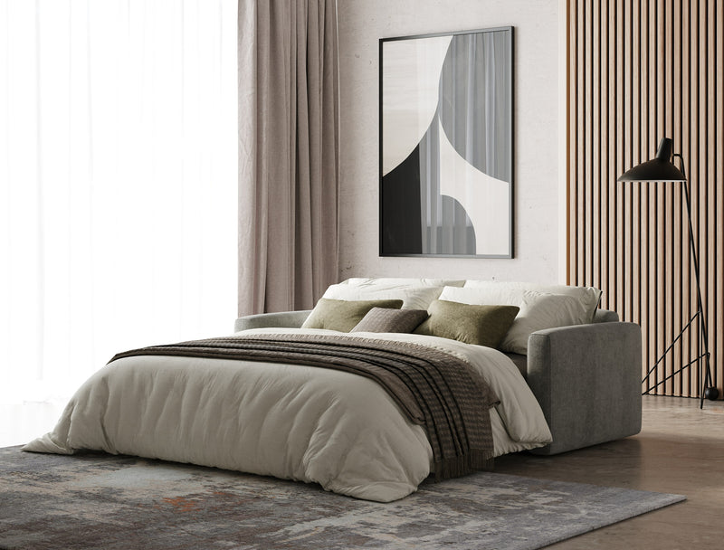 Revers - Italian Modern Grey Fabric 63" Sofa Bed — view 3