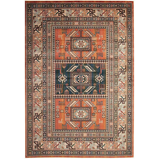 Mortsel Orange/Multi 5'3" X 7'6" Area Rug - R&R Furniture Gallery (Fountain Valley, CA)