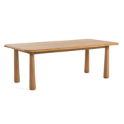 Rhea - Modern 87" Natural Acacia Rectangular Dining Table — view 4