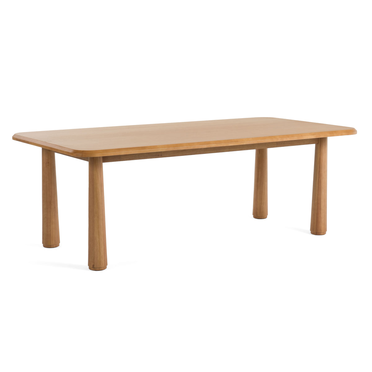 Rhea - Modern 87" Natural Acacia Rectangular Dining Table — view 4