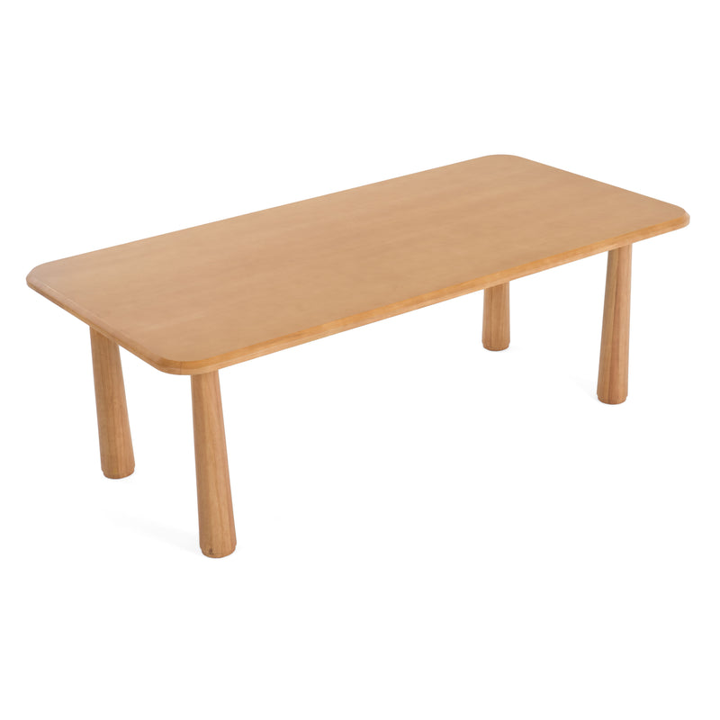 Rhea - Modern 87" Natural Acacia Rectangular Dining Table — view 5
