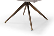 Riaglow - Contemporary Light Grey Fabric Dining Chair — view 3