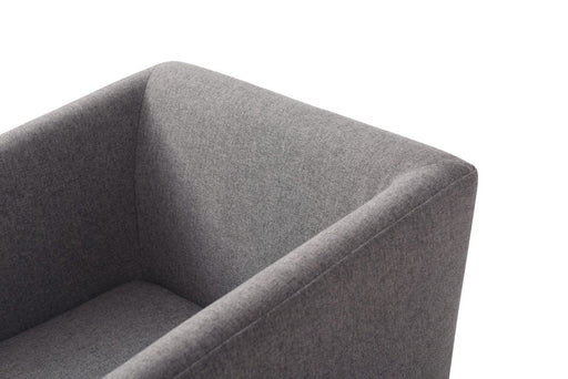 Riaglow - Contemporary Dark Grey Fabric Dining Chair