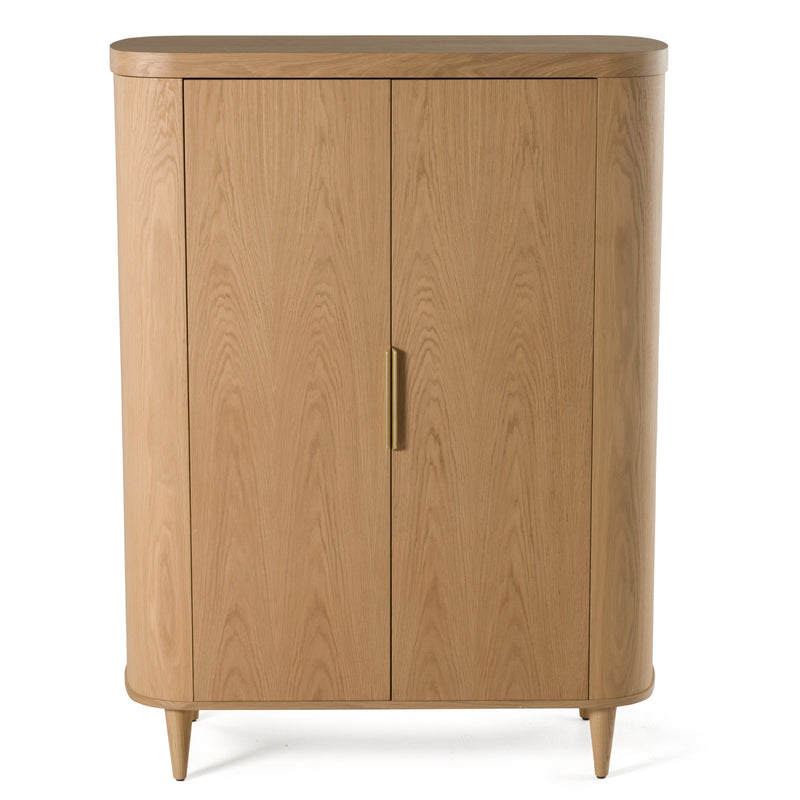 Richmond - Modern Natural Oak Rounded Tall Buffet