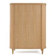Richmond - Modern Natural Oak Rounded Tall Buffet — view 3