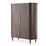 Richmond - Modern Brown Rounded Tall Buffet — view 2