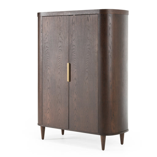 Richmond - Modern Brown Rounded Tall Buffet — view 2