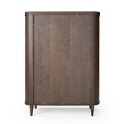 Richmond - Modern Brown Rounded Tall Buffet — view 3