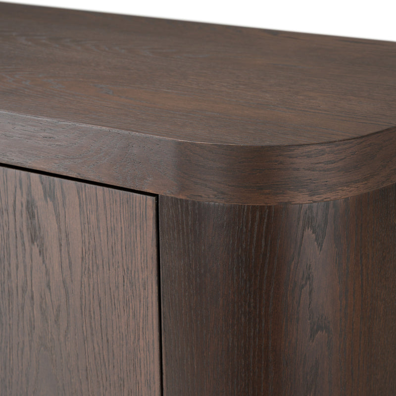 Richmond - Modern Brown Rounded Tall Buffet — view 5