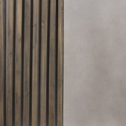 Delaware Modern Concrete & Acacia Square Coffee Table — view 4