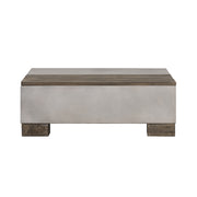 Delaware Modern Concrete & Acacia Square Coffee Table