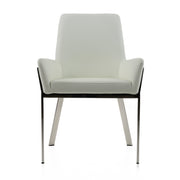 Robin Modern White Bonded Leather Dining Chair
