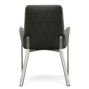 Robin Modern Grey Bonded Leather Dining Chair — view 5
