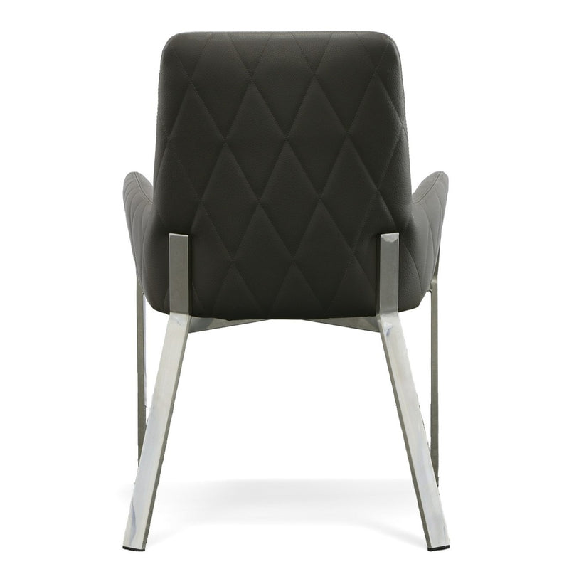 Robin Modern Grey Bonded Leather Dining Chair — view 5